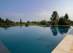 View from the pool area overlooking the golf course
