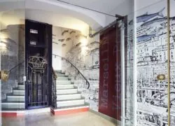 a staircase with a sign that says marseille on it